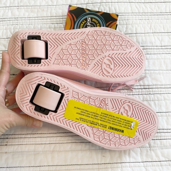 NWT Heely’s Pro 20 Skate Shoes with Wheels in Cotton Candy Pink Kids size 3 - Picture 6 of 6